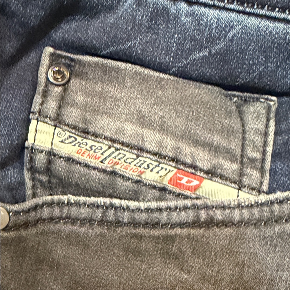 Men's Drawstring Washed Black Jeans - Picture 3 of 7